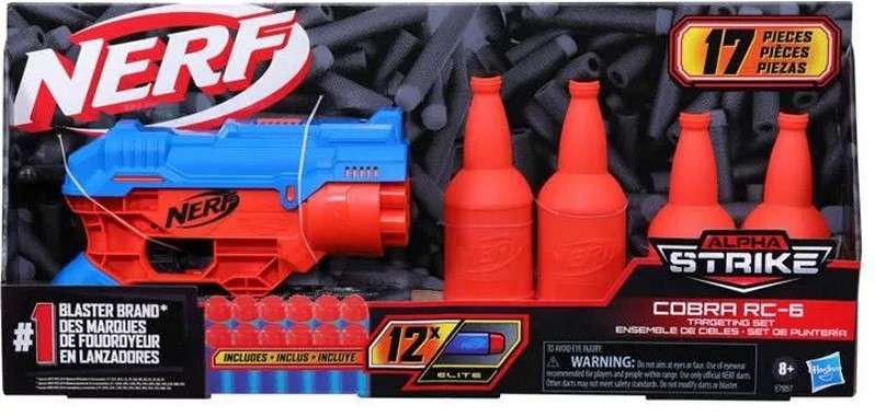 Hasbro nerf alpha strike cobra rc6 inclusief 12 darts