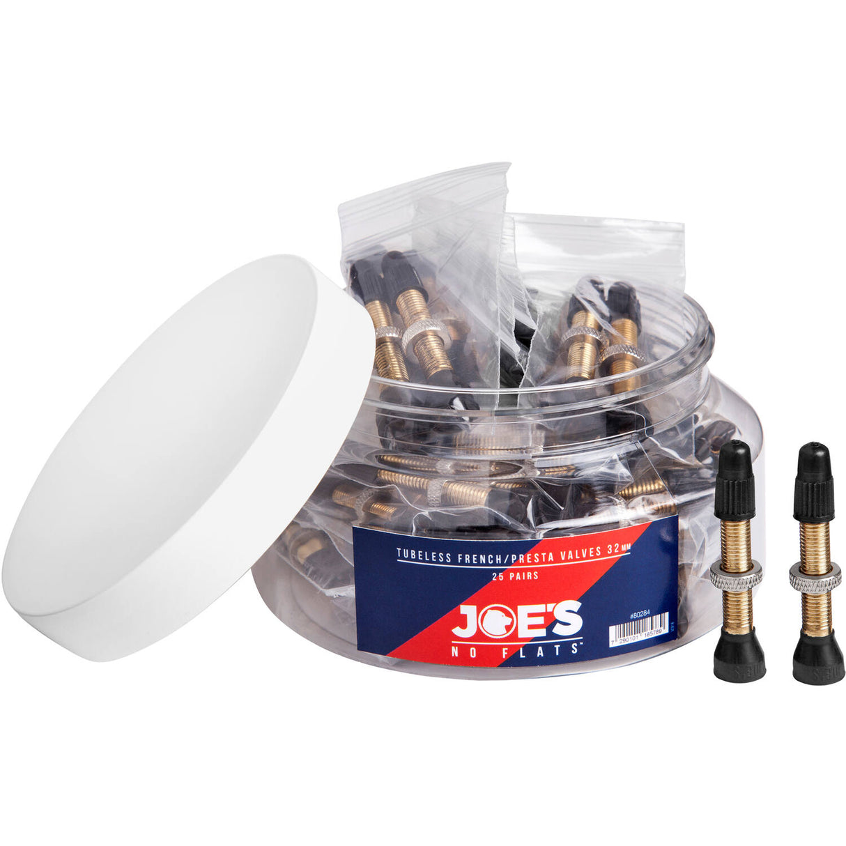Joe's no flats Tubeless presta ventiel 32mm (pot 50 stuks)