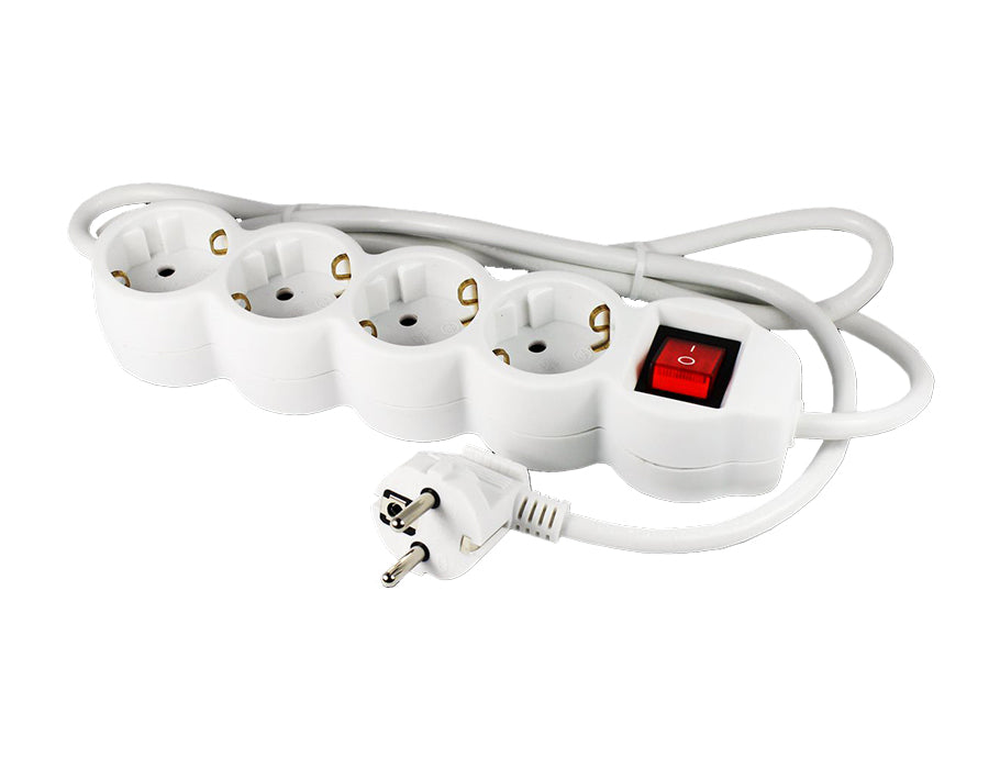 Ecosavers stekkerdoos met schakelaar - 4 poorten