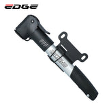 Edge tyfoon mini fietspomp 8 bar 116 psi zwart grijs