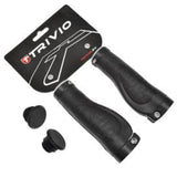 Trivio - fiets handvatten rubber ergonomisch lock-on zwart