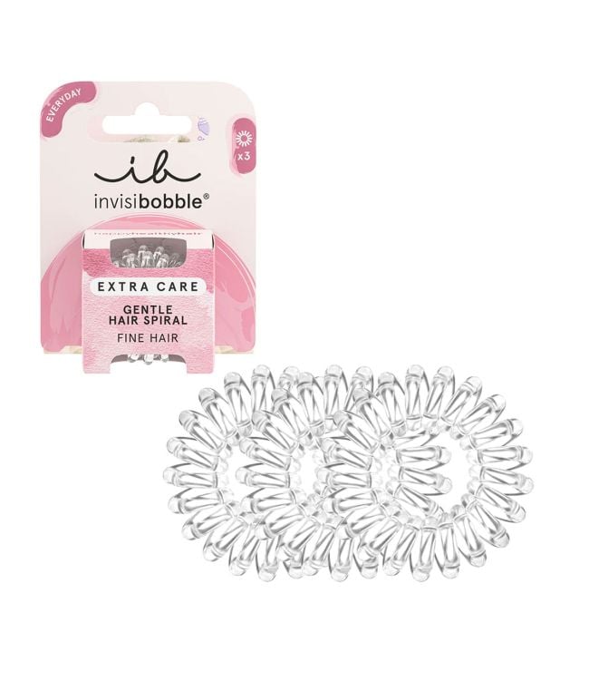 Invisibobble extra care gentle crystal clear 3 stuks