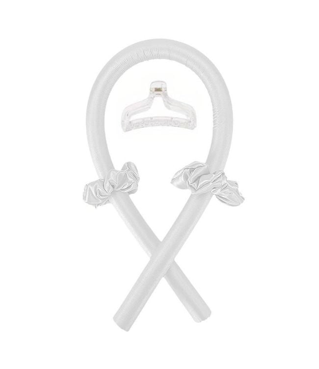 Voorkappers heatless curling set white