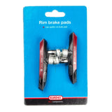 remblokken V-brake 72 x 14 mm zwart 2 stuks