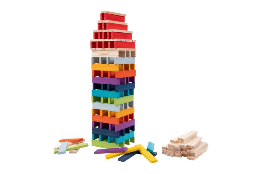 Dorjee Bouwplankjes set van 200 stuks multicolor