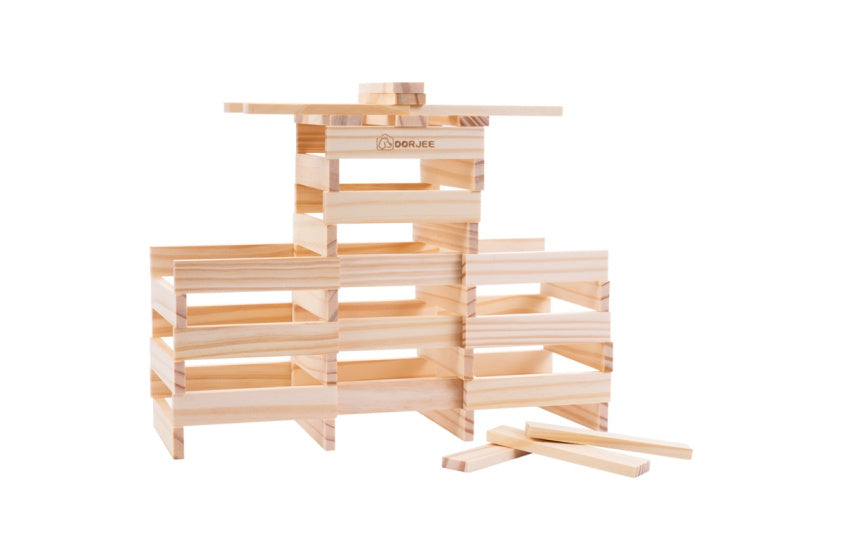 Dorjee Bouwplankjes set van 200 stuks multicolor