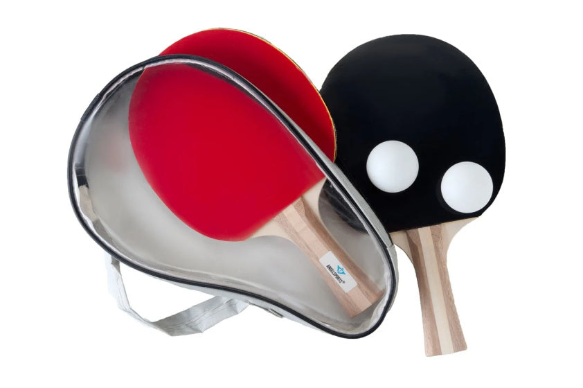 Engelhart T.T.C. set 3-ster bat met 2 ballen 40 mm rood zwart