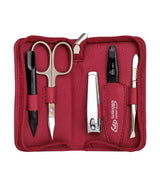 Erbe solingen 5-delige manicure etui rood (erbe9016)