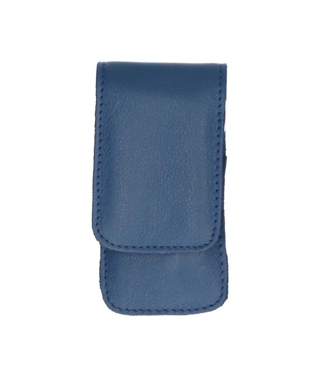 Erbe solingen 3-delige manicure etui met drukknoopsluiting donkerblauw (erbe9071)