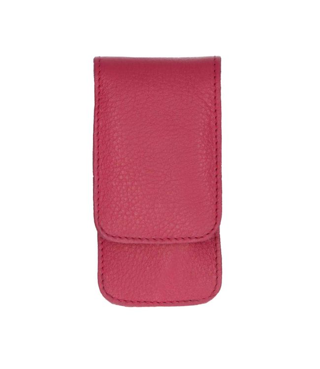 Erbe solingen 3-delige manicure etui met drukknoopsluiting fuchsia (erbe9079)