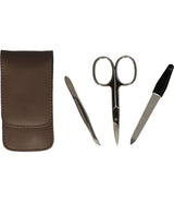Erbe solingen 3-delige manicure etui taupe (erbe9208)