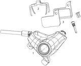 Sram schijfrem s900 disc br. s900 hydr.,right,rear br.