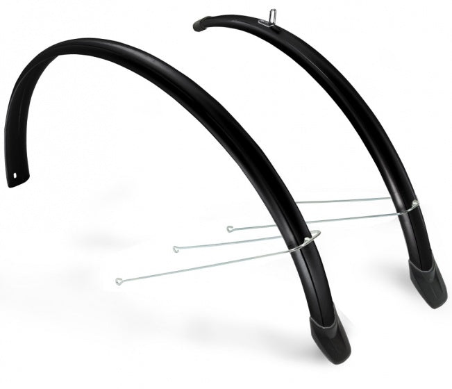 spatbordenset 24 inch 58 mm kunststof zwart