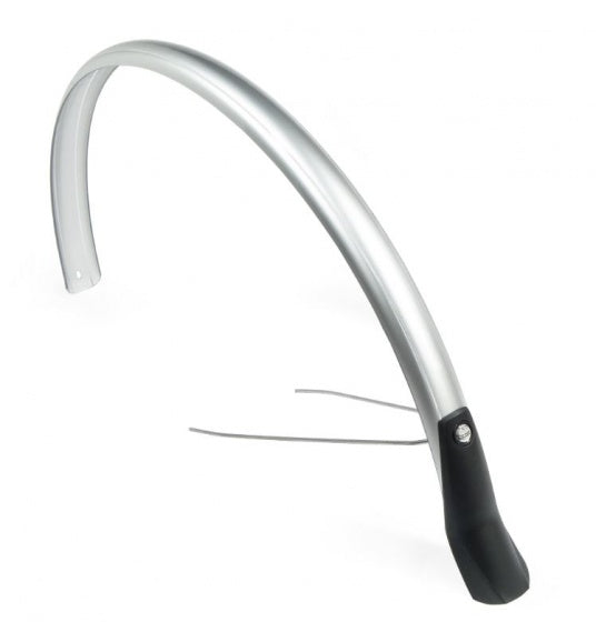 spatbordenset Snello 28 inch 46 mm kunststof zilver