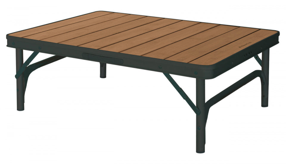 Eurotrail Kampeertafel Charelle 75 x 55 cm bamboe bruin zwart