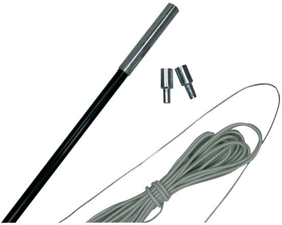Eurotrail Stokkenset Fiber 11 mm 550-600 cm fiberglas zwart