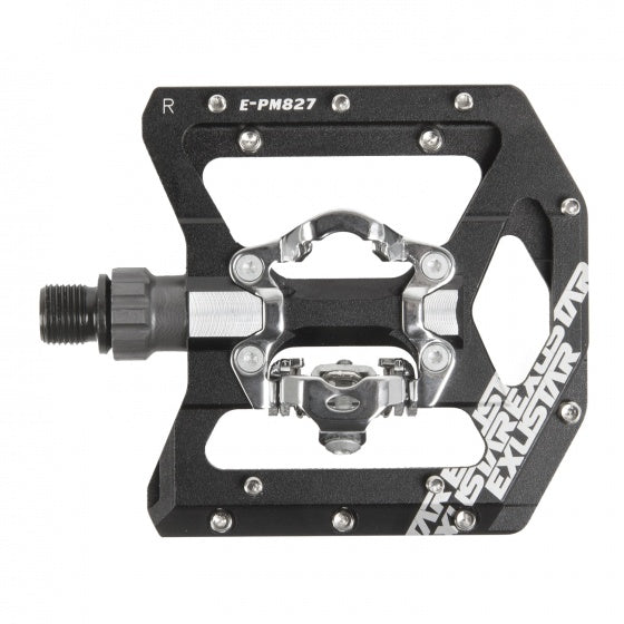 klikpedaal Exustar MTB 9 16 inch zwart set