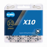 KMC X10 fietsketting 122 schakels zilver zwart