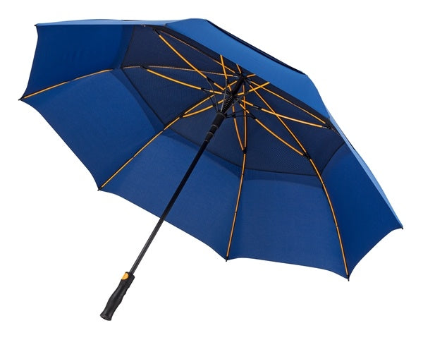 Falcone Golfparaplu windproof 130 cm polyester blauw