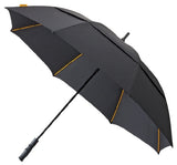 Falcone Golfparaplu windproof 130 cm polyester zwart