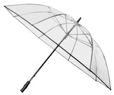 Falcone Paraplu 120 cm polyester transparant zwart