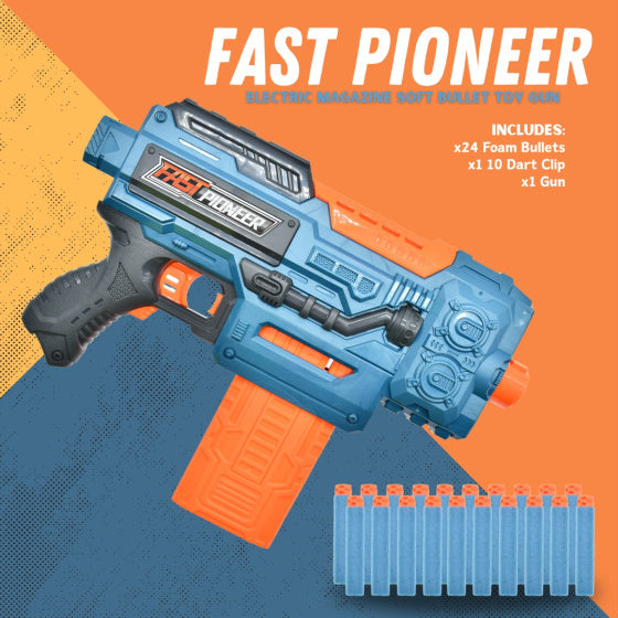 Fast pioneer Speelgoedpistool met Magazijn 24 kogels