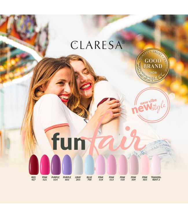 Claresa uv led gellak 5ml purple 603 funfair