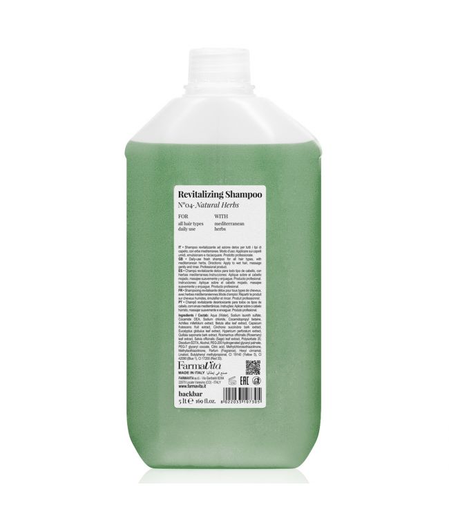 Farmavita backbar revitalizing shampoo n°04 natural herbs 5000ml