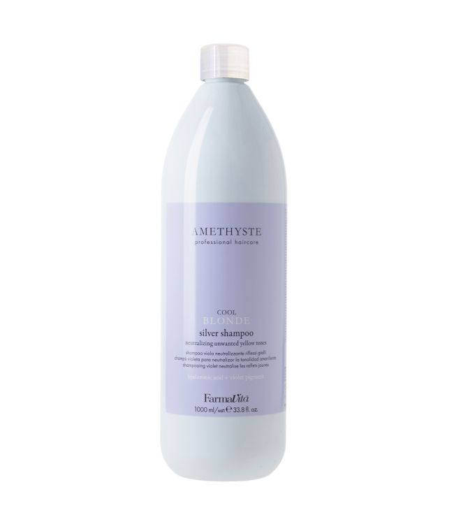 Farmavita amethyste cool blonde silver shampoo 1000ml
