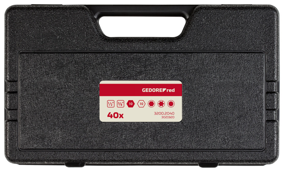 Gedore red Bitset Inbus, Torx en Veeltand 40-delig