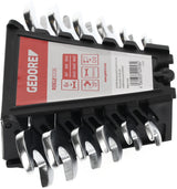 Gedore red Dubbele Steeksleutelset 6-delig 6-17 mm Kort Zwart