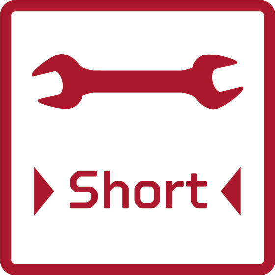 Gedore red Dubbele Steeksleutelset 6-delig 6-17 mm Kort Zwart