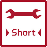 Gedore red Dubbele Steeksleutelset 6-delig 6-17 mm Kort Zwart