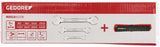 Gedore red Dubbele Steeksleutelset kort SW 6-22 mm 8-delig Zwart