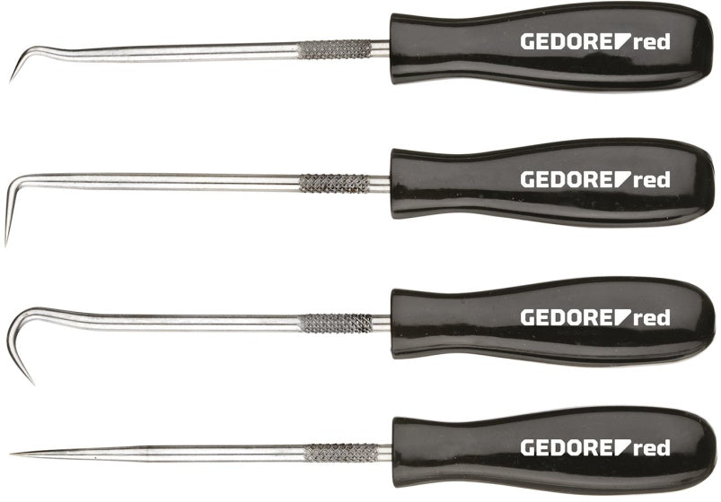 Gedore red Hakenset O-ringmontage 135 mm 4-delig Zwart