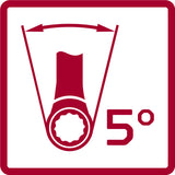 Gedore red Ringratel-steeksleutelset met Kniegewricht SW 8-19 mm 5-delig