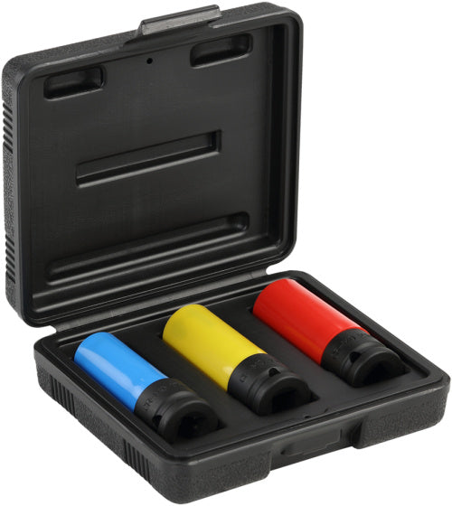 Gedore red Slagmoerdopsleutelset met Beschermhuls 1 2 Inch 3-delig
