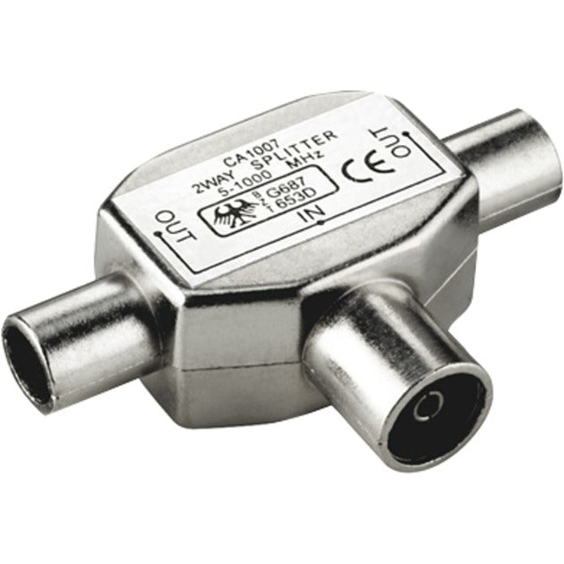 Goobay 2 x Coax male naar Coax female Adapter