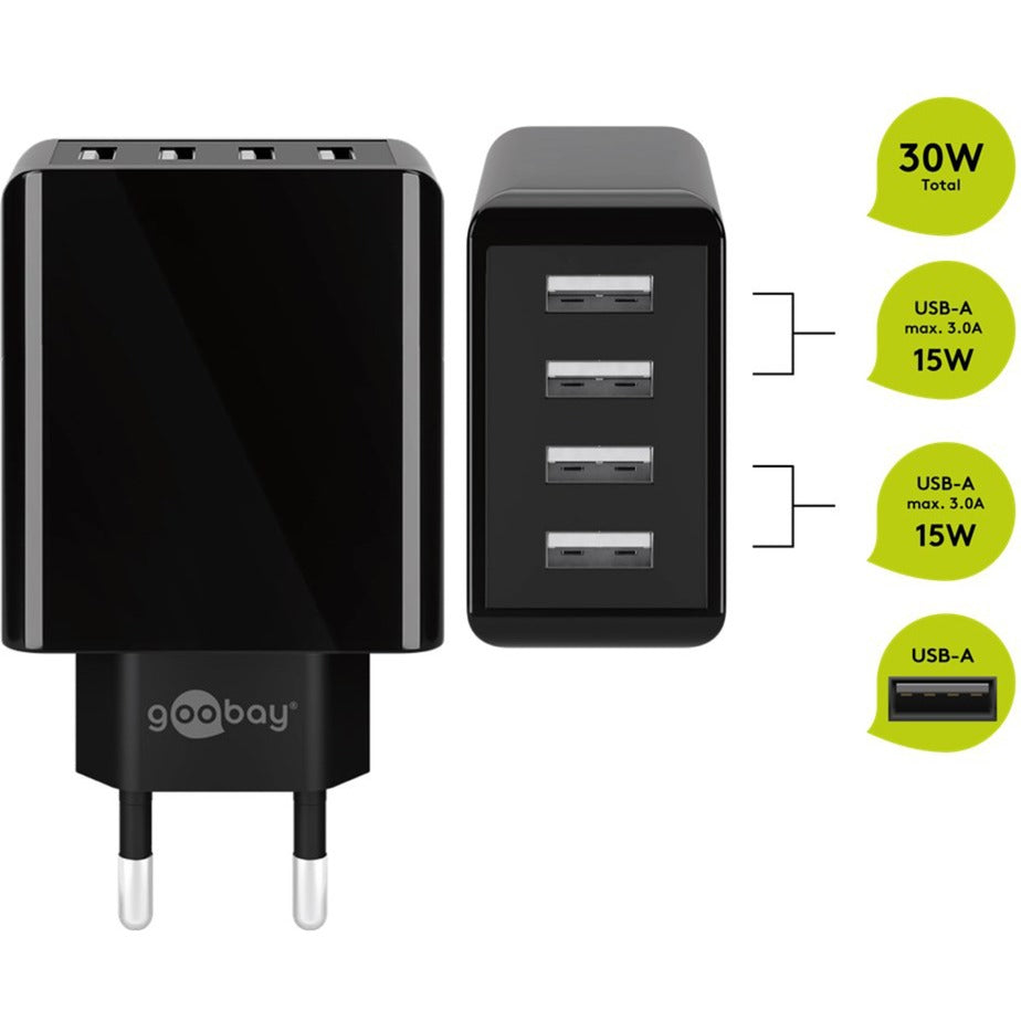Goobay 4-Way USB Charger (30 W)