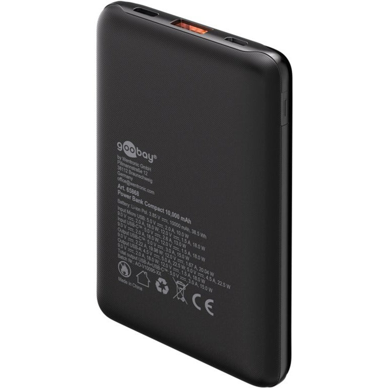 Goobay Powerbank Compact 10.000 mAh