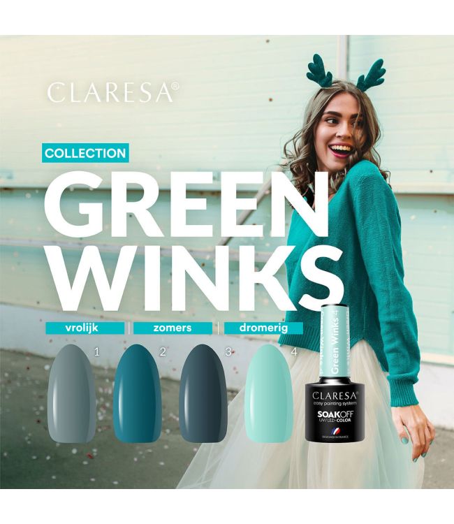 Claresa uv led gellak 5ml green winks 2