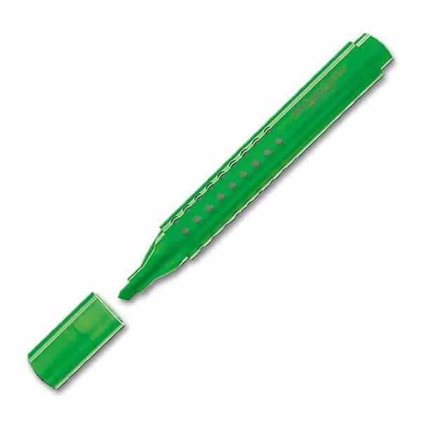 Van der doelen tekstmarker groen van faber castel met makkelijke grip