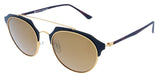 H.i.s Zonnebril unisex 84101 cat. 3 piloot metaal zwart bruin
