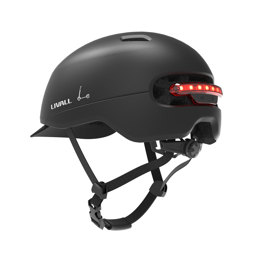 Livall c21 smart fiets helm medium 52-56 cm - geschikt voor speed pedelec snorfiets - sos functie - remlicht