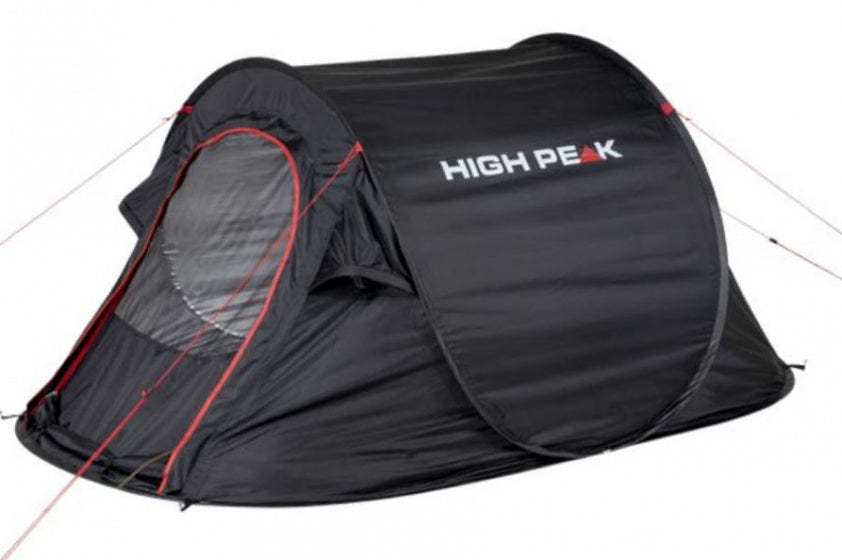 High peak Vision 2.0 Pop-up Tent 2-persoons 235 x 140 cm Zwart