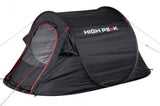 High peak Vision 2.0 Pop-up Tent 2-persoons 235 x 140 cm Zwart
