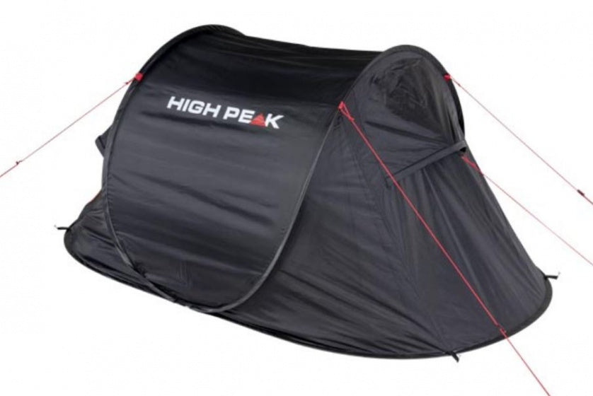 High peak Vision 2.0 Pop-up Tent 2-persoons 235 x 140 cm Zwart