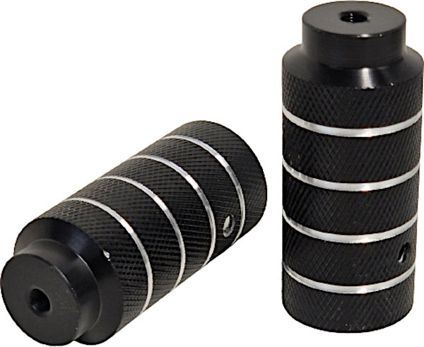 asverlengers pegs BMX Freestyle 110 mm staal zwart 2 stuks
