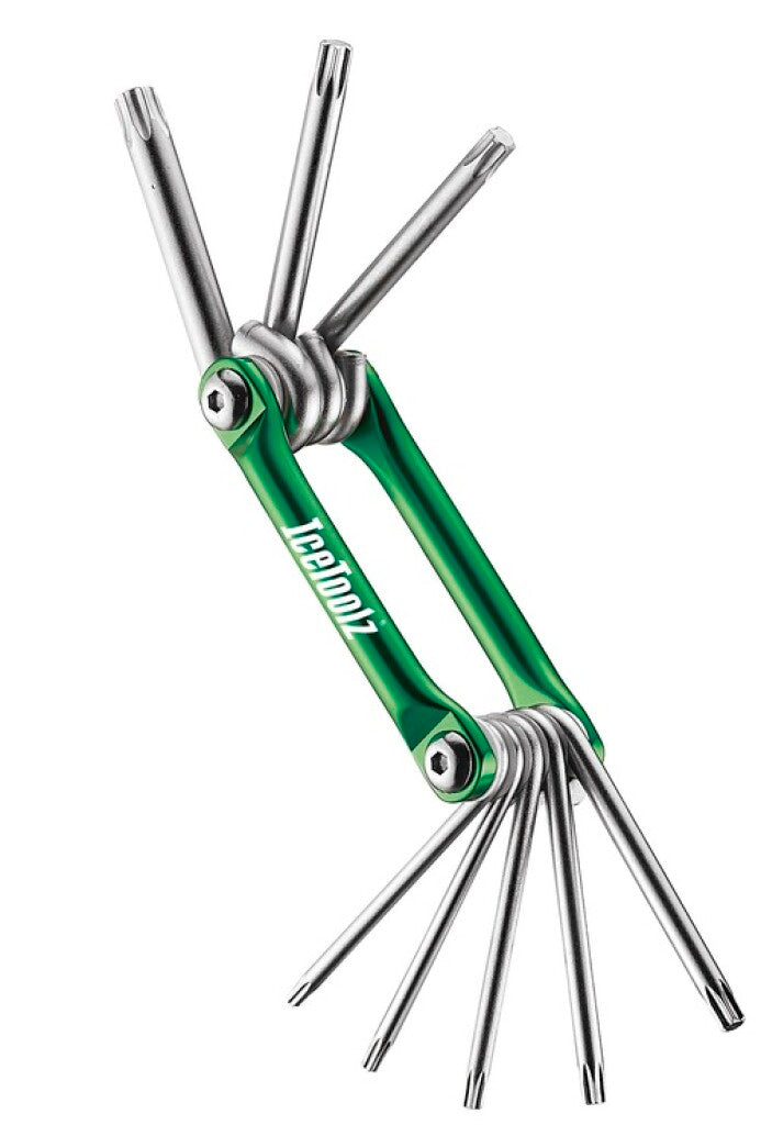 Icetoolz torx zakmes-sleutel-set 8-delig
