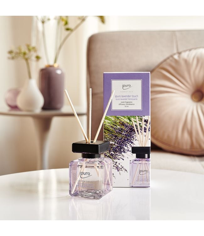 Ipuro 6 stuks geurdiffuser lavender touch 50 ml